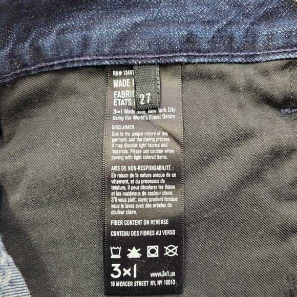 NWT 3x1 W2 Dekalb Textured Boyfriend Jeans size 27 - Picture 13 of 15